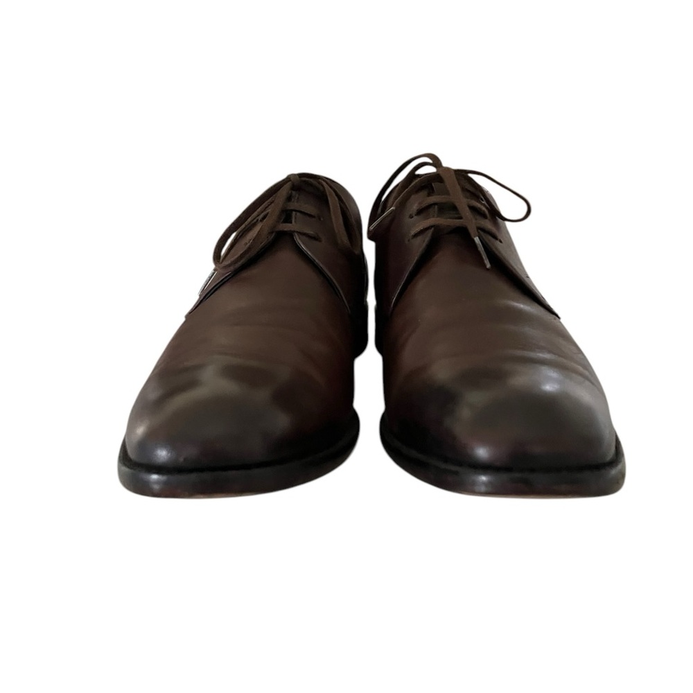 John Varvatos Luxe Oxford Brown Leather Plain Toe Dress Shoes Men’s Size 11 - Picture 7 of 16